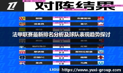 法甲联赛最新排名分析及球队表现趋势探讨